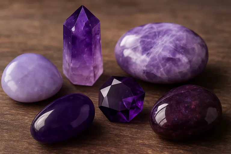 Soorten paarse edelstenen