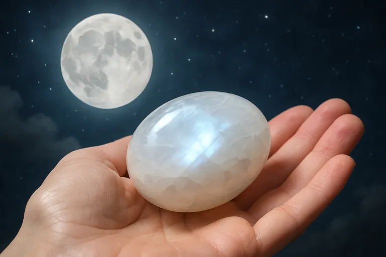 Witte maansteen en haar werking: zachte energie voor intuïtie, rust en balans